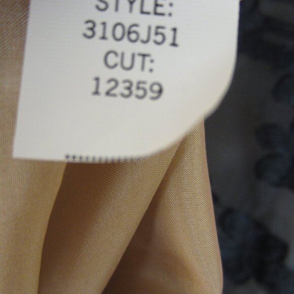 Leon Max Limited Edition Dress Black Silk Overlay Floral Size 8 - Picture 8 of 15